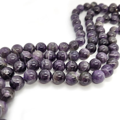 Sage Amethyst 10mm Round Beads