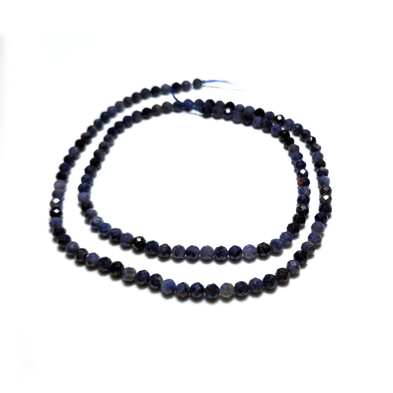 Sapphire Faceted Round Beads