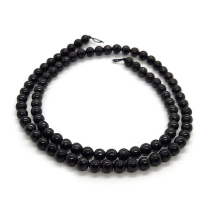 Shungite 4mm Round Beads