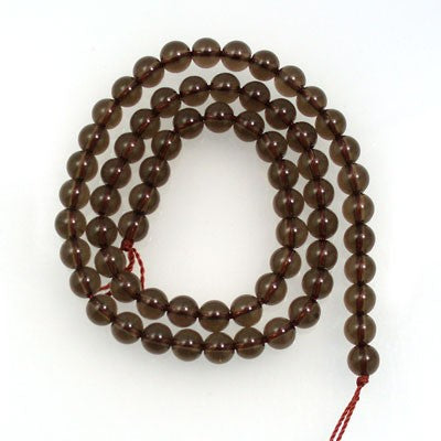 Smoky Quartz 6mm Round Beads