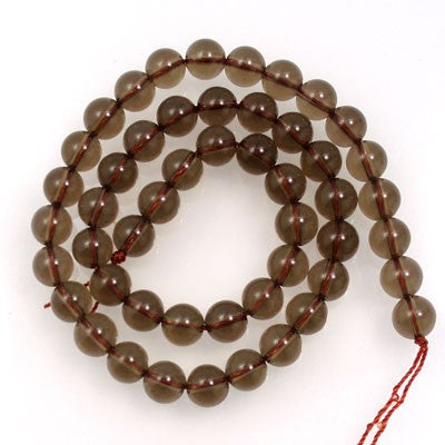 Smoky Quartz 8mm Round Beads