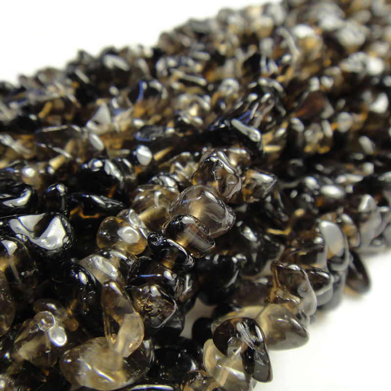 Smoky Quartz Chip Beads