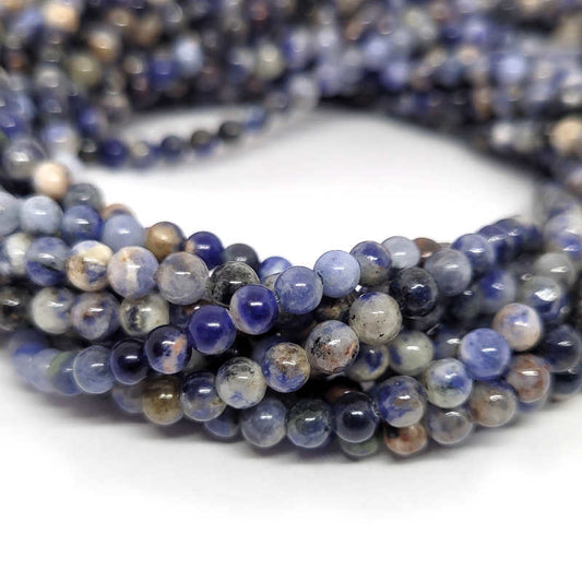 Sodalite 4mm Round Beads