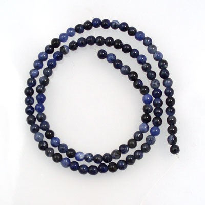 Sodalite 4mm Round Beads