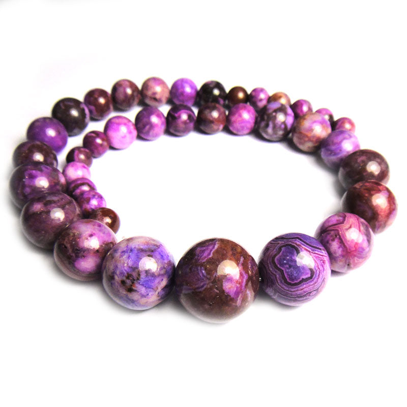 Sugilite Jasper Graduated Round Beads