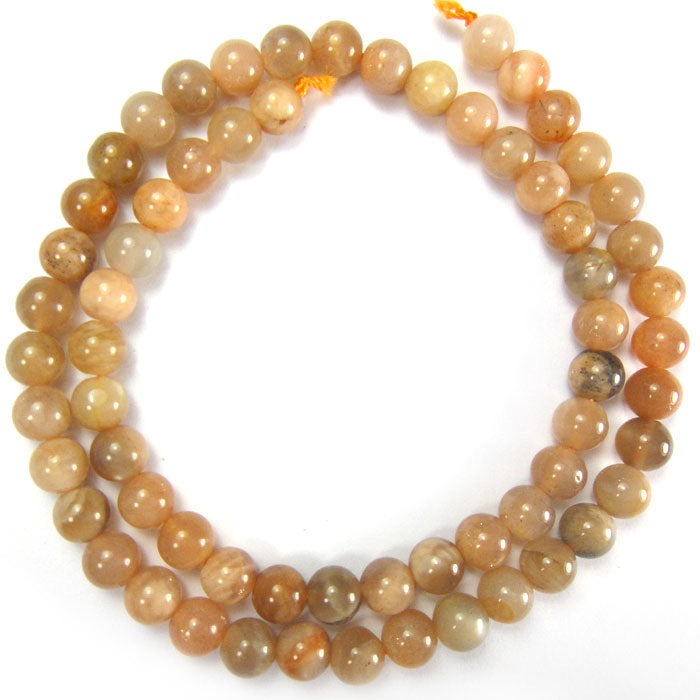 Sunstone 6mm Round Beads