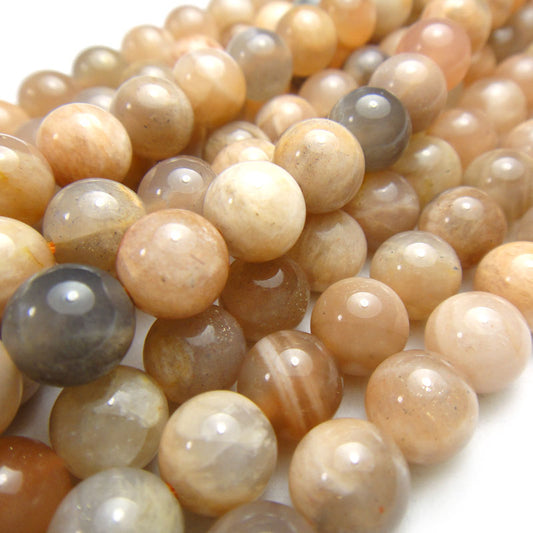 Sunstone 8mm Round Beads