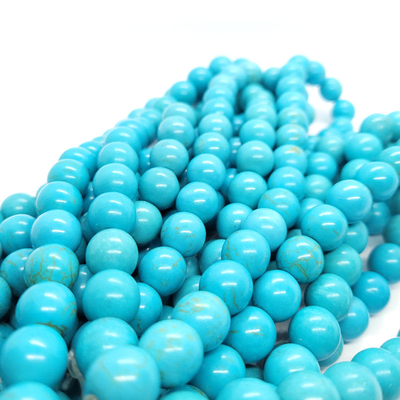 Synthetic Turquoise 12mm Round Beads