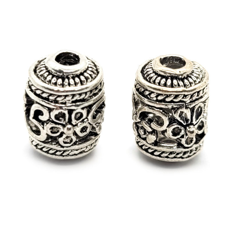 Tibetan Style Drum Beads (Pack 2)