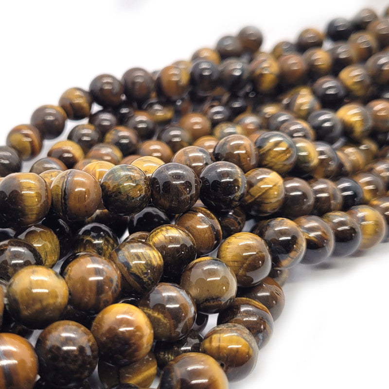 Tiger Eye 10mm Round Beads