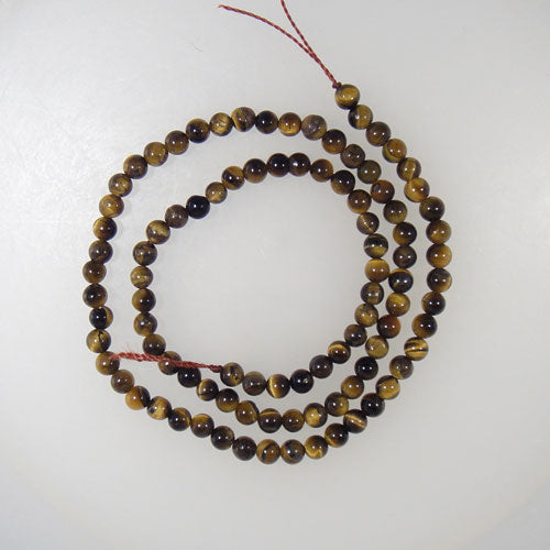 Tiger Eye 4mm Round Beads