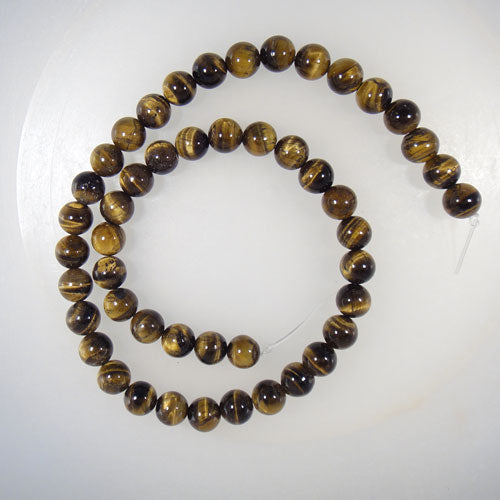 Tiger Eye 8mm Round Beads