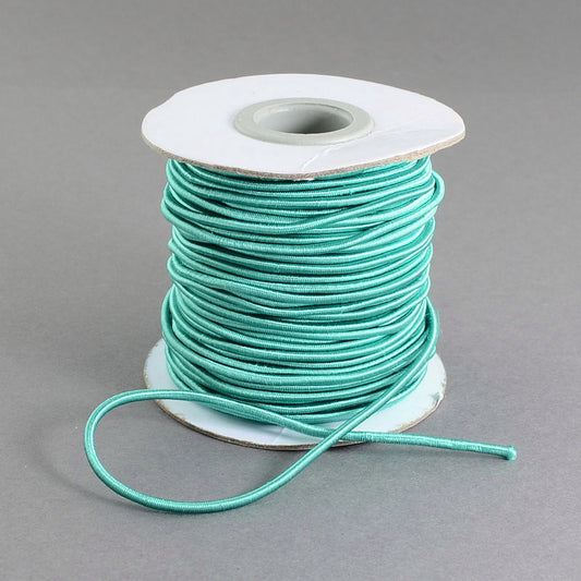 Turquoise Elastic Cord 2mm Round 30m Roll