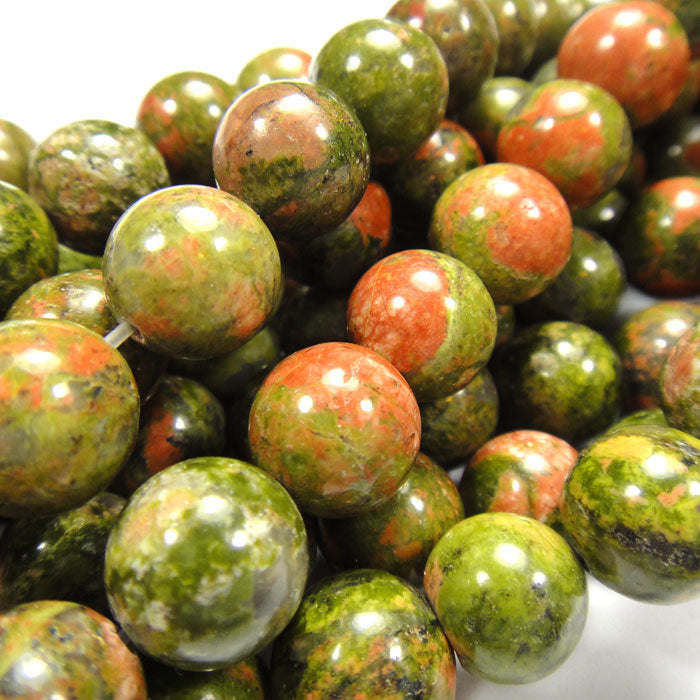 Unakite 10mm Round Beads