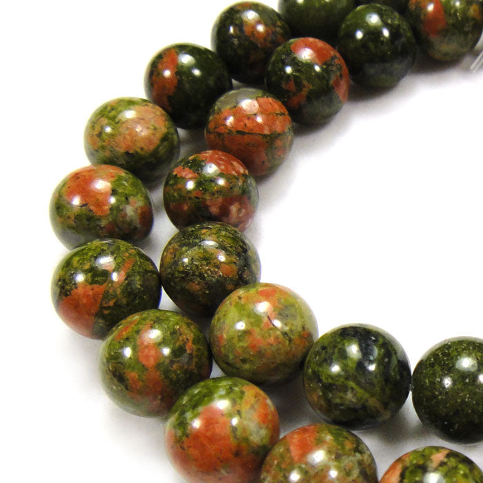 Unakite 10mm Round Beads