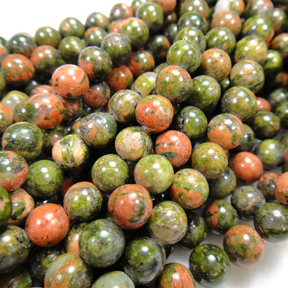 Unakite 6mm Round Beads