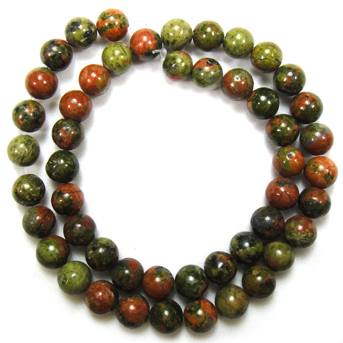 Unakite 8mm Round Beads