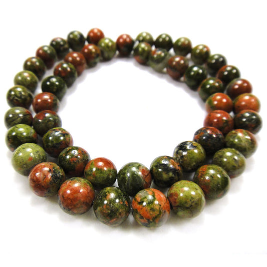 Unakite 8mm Round Beads