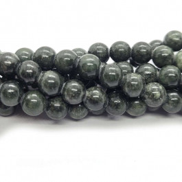 Mashan Jade (Dyed Dark Green) 6mm Round Beads