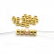 Brass Golden Spacer Beads Rondelle 6x4mm (Pack 20)