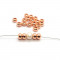 Brass Rose Gold Spacer Beads Rondelle 6x4mm (Pack 20)