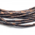 Kamagong (Tiger Ebony) Tube Wood Beads