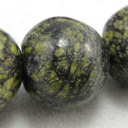 Mashan Jade (Dyed Dark Green) 8mm Round Beads