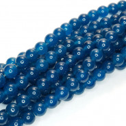 Malay Jade Mineral Blue 4mm Round Beads