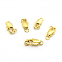 Brass Lobster Claw Clasp Gold (Pack 5)