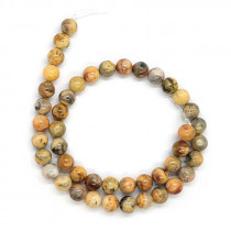 Crazy Lace Agate 8mm Round Beads