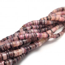 4-5mm Pink Hammer Shell Heishi Beads