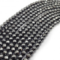 Magnetic Hematite Faceted 6mm Round Beads