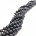 Black Onyx Matte 6mm Round Beads